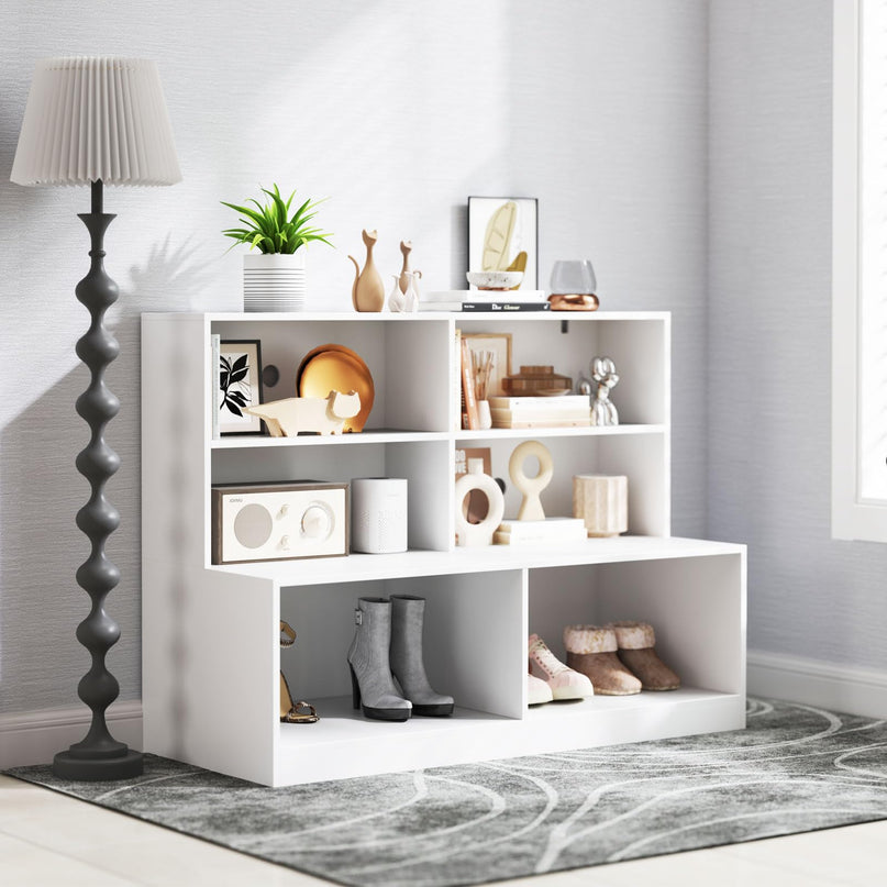 Giantex Storage Bench with Shelf for Living Room