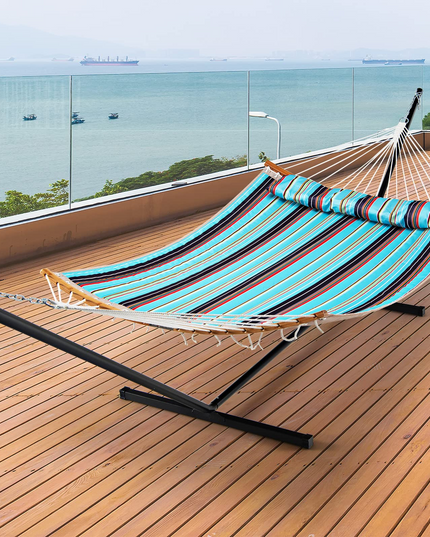 Giantex Hammock Stand 2-Person Heavy-Duty Hammock Frame with Storage Bag