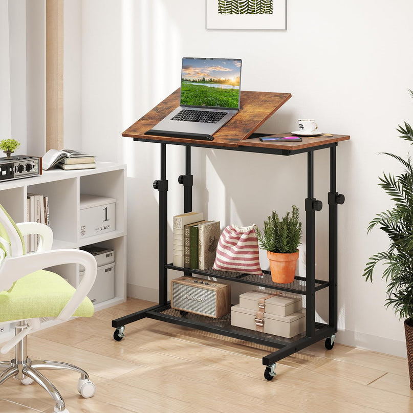 Giantex Mobile Standing Desk for Small Space