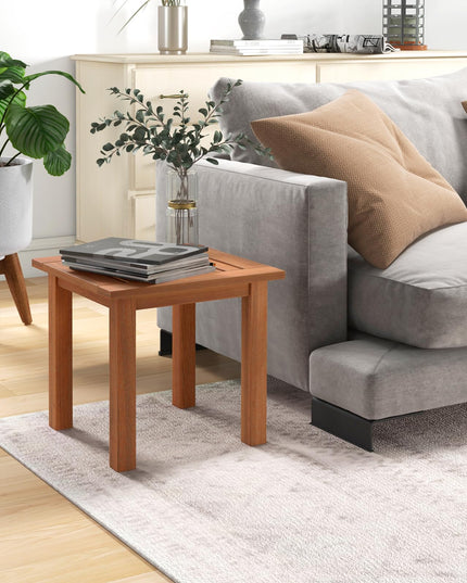 Giantex Hardwood Outdoor Side Table