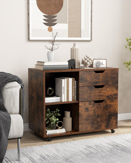 Giantex 3 Drawer File Cabinet, Office Storage Cabinet Fits Files Letter, A4, Legal Size
