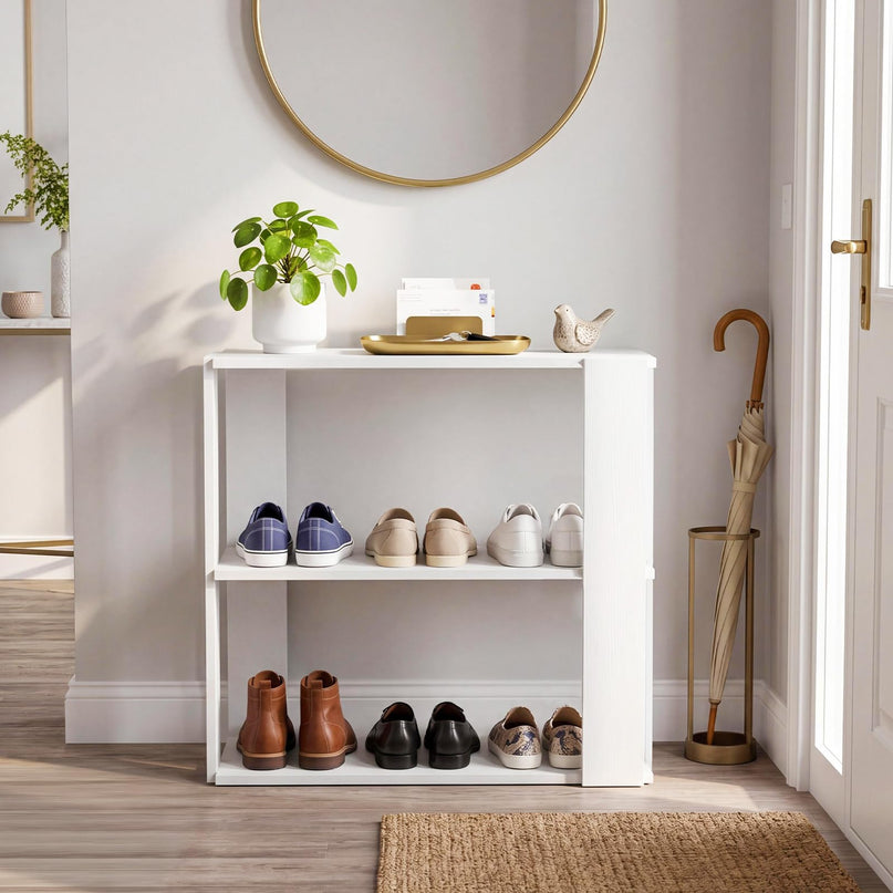 Giantex White Shoe Rack for Closet