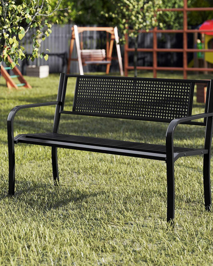 Giantex 660lbs Garden Bench with Backrest for Patio