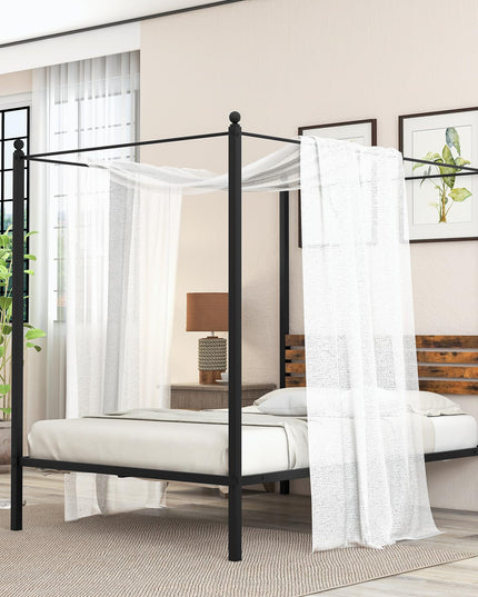 Giantex Metal Canopy Bed Frame
