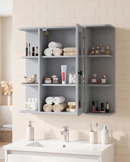 Giantex Wall Mounted Bathroom Medicine Cabinet with Mirror & Shelves