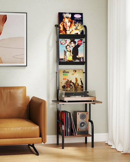 Giantex Record Player Stand with Vinyl Storage