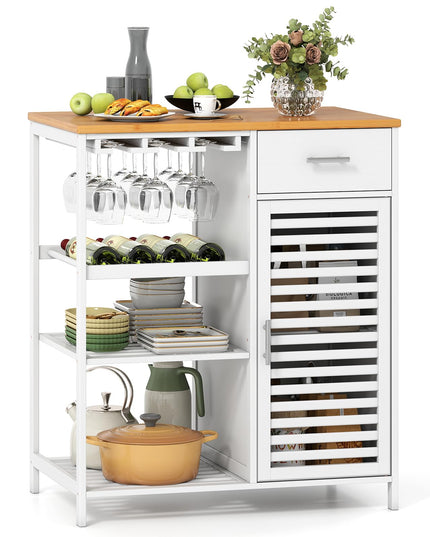 Giantex Kitchen Island with Storage Cabinet for Dining Living Room