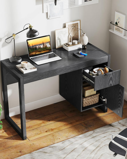 Giantex Computer Desk with Drawer & Storage Cabinet