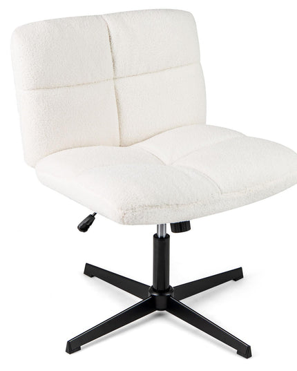 Giantex Criss Cross Chair No Wheels, Armless Cross Legged Office Desk Chair