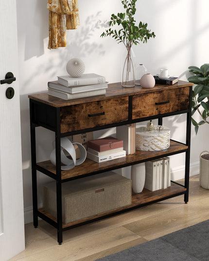 Giantex 3-Tier Entryway Table with Storage - Sofa Side Table
