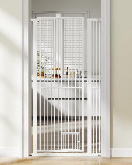 Giantex 67.5" Extra Tall Pet Gate for Large Dogs & Cats | Adjustable 30.5"–41" Wide