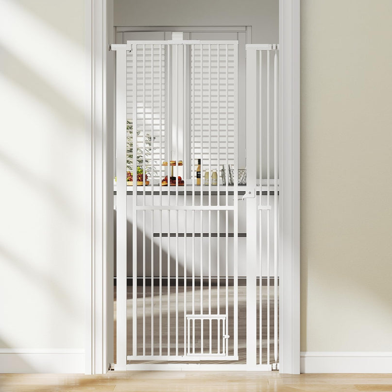 Giantex 67.5" Extra Tall Pet Gate for Large Dogs & Cats | Adjustable 30.5"–41" Wide