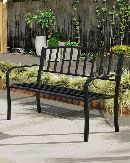Giantex 660lbs Patio Garden Bench with Backrest