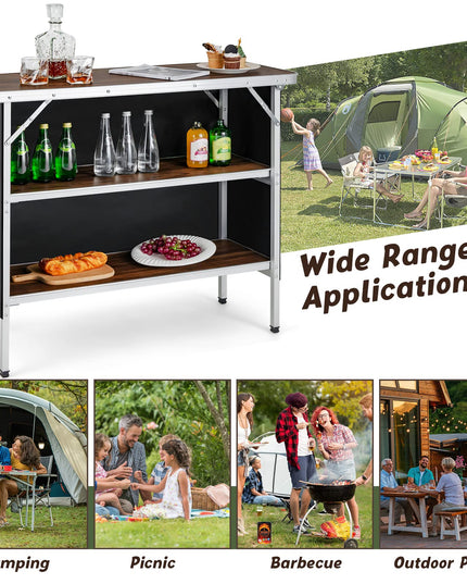 Folding Camping Table - Giantex