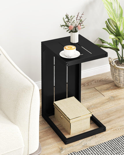 Giantex C-Shaped End Table with Adjustable Foot Pads