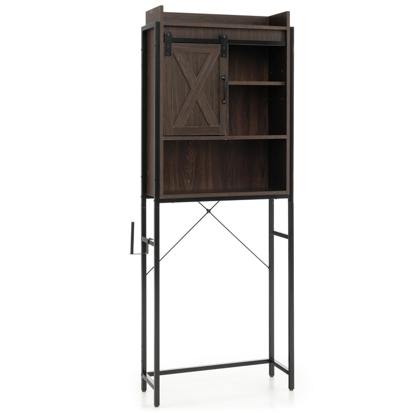 Giantex Over-The-Toilet Storage Cabinet, Freestanding 4-Tier Bathroom Organizer Rack