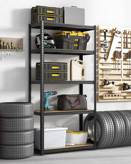 Giantex 5-Tier Storage Utility Shelves, 2000 LBS Total Load Capacity, Metal Garage Shelving Unit