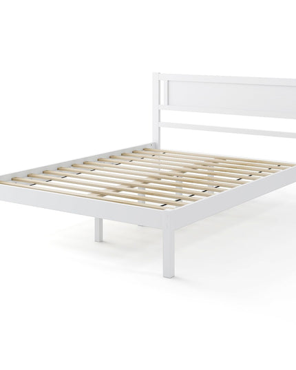 Giantex Wood Full Size Bed Frame with Headboard