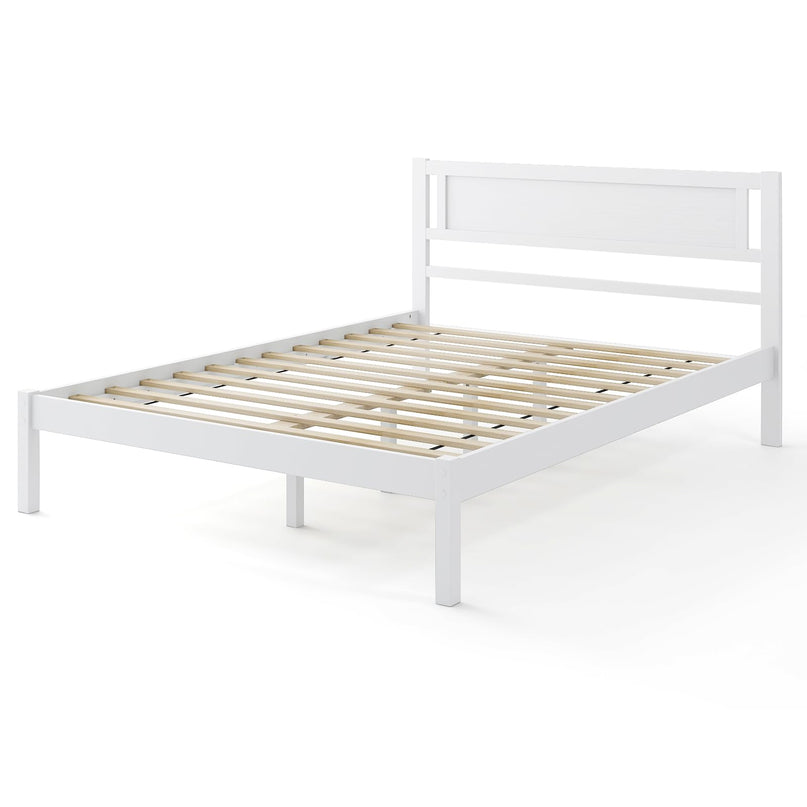 Giantex Wood Full Size Bed Frame with Headboard