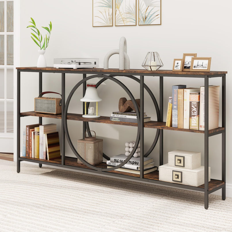 Giantex Narrow Long Console Table 3-Tier Entryway Table