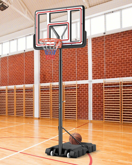 Giantex Portable Basketball Hoop Outdoor - 7.4-10 FT Height Adjustable Basketball Goal System
