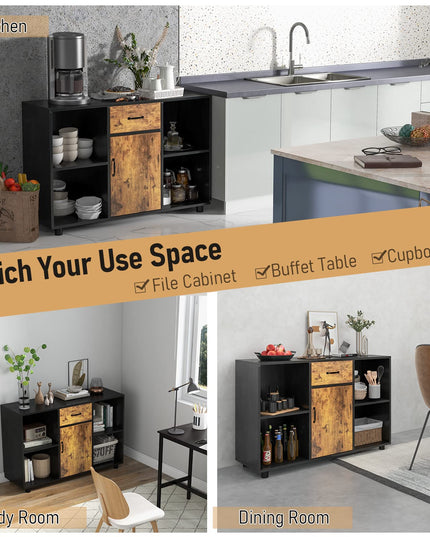 Giantex Large Buffet Sideboard with Storage