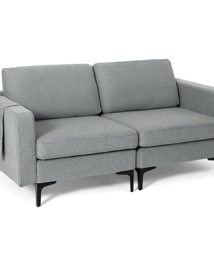 Giantex 2-Seat Sofa Couch, 66" L Modern Loveseat