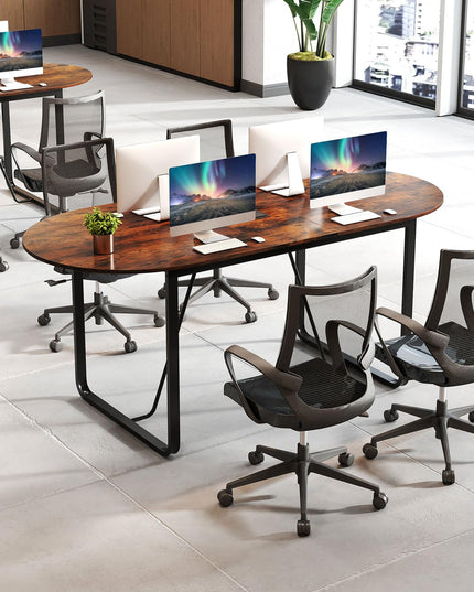 Giantex 71" Conference Table with Cable Management Grommet