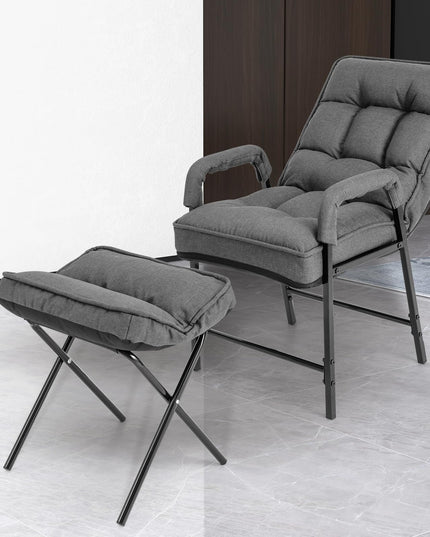 Giantex Modern Accent Chair with Ottoman