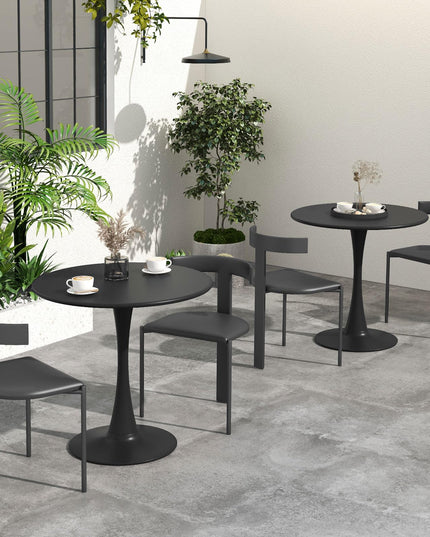 Giantex Black Round Dining Table