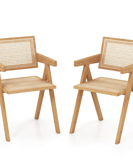 Giantex Rattan Accent Chair Set of 2