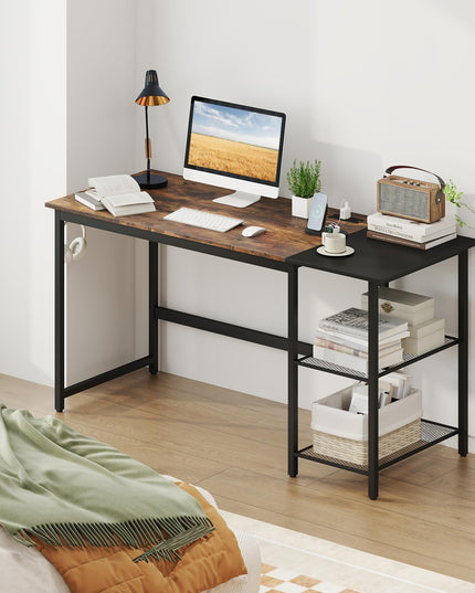 Giantex 59 Inch Computer Desk with Charging Station Study Writing Desk