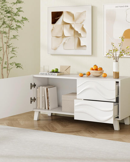 Giantex White TV Stand for TVs up to 44"