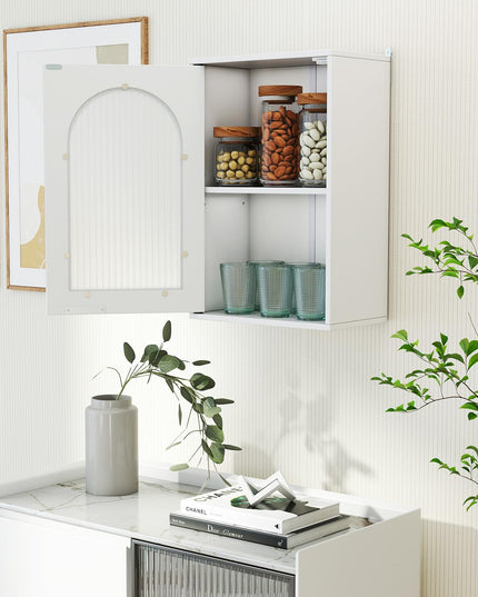 Giantex Wall Mounted Bathroom Cabinet for Living Room Laundry