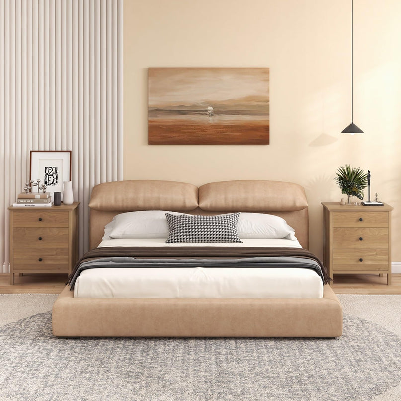 Giantex Nightstand with 3 Drawers for bedroom