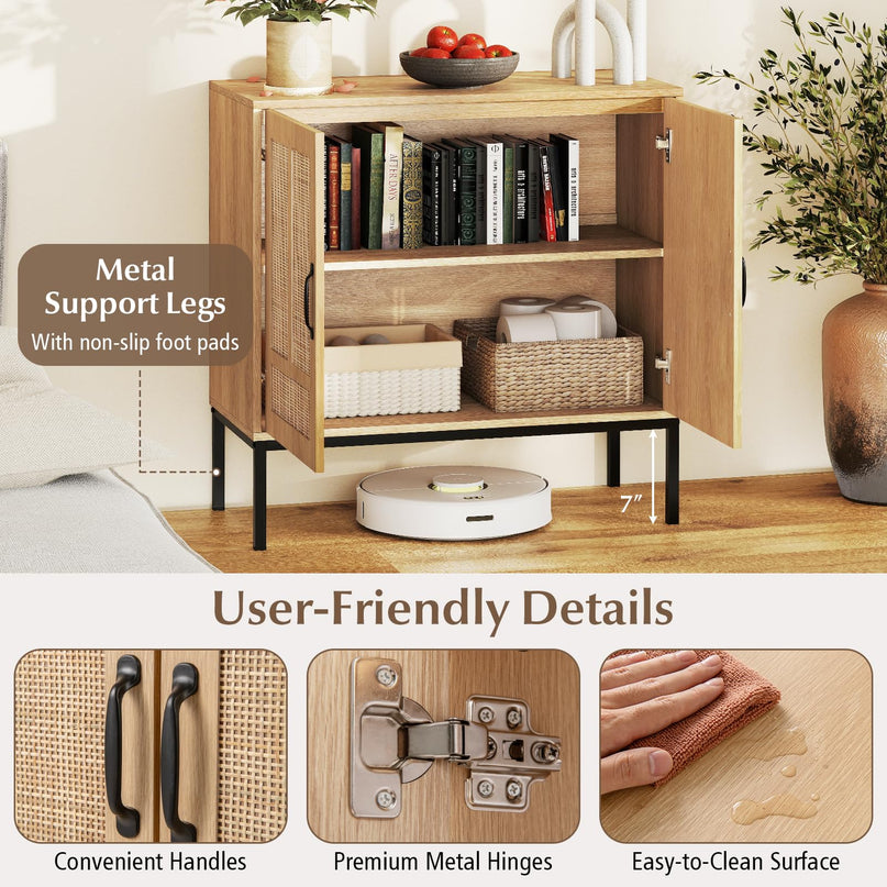 Giantex Sideboard Cabinet with Storage Adjustable Shelves