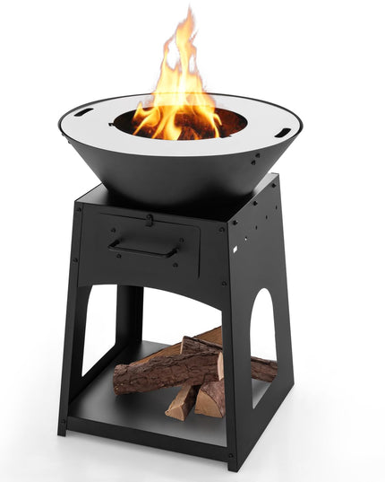 Giantex Outdoor Fire Pit with Grill