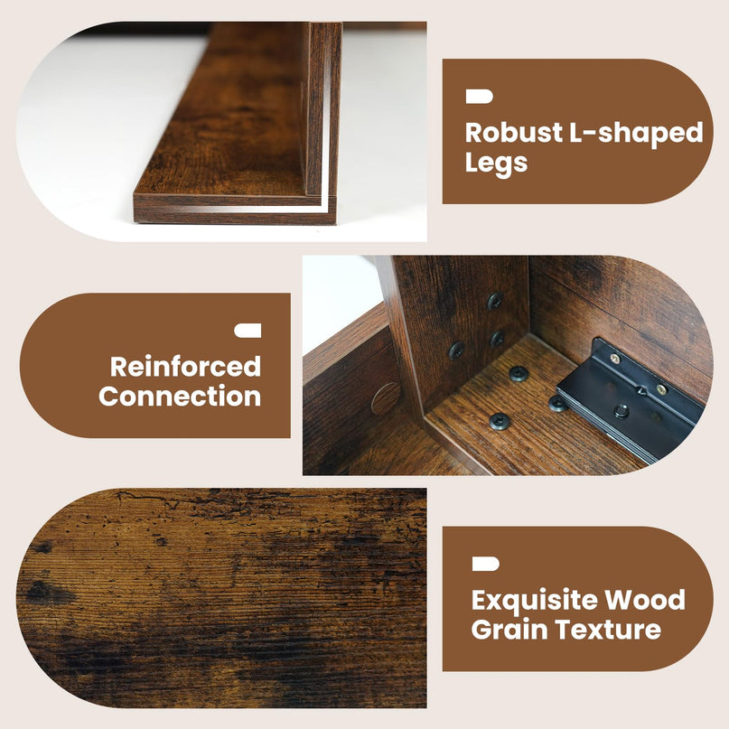 Giantex 47"-62" Extendable Dining Room Table for 4-8 Farmhouse Dining Table