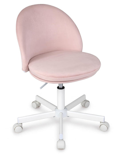 GIANTEX Small Office Chair | Ergonomic Vanity Chair with Low Back (1/2)