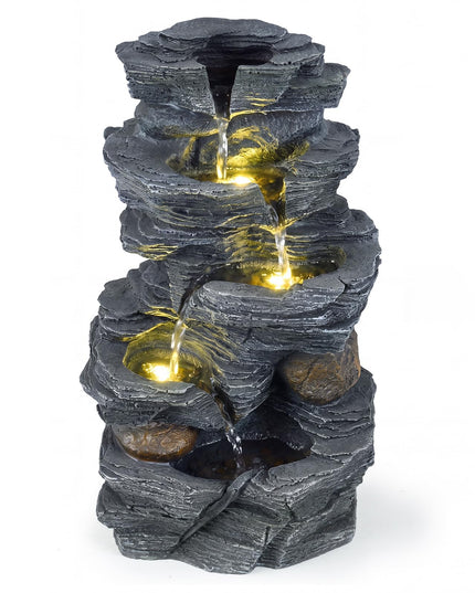 Giantex 5-Tier Water Fountain Outdoor