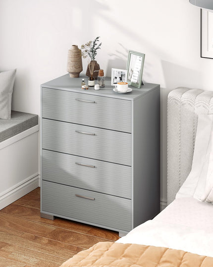 Giantex Storage Cabinet with 4 Drawers, Metal Legs & Handles, Anti-Toppling Devices, Tall Cabinet