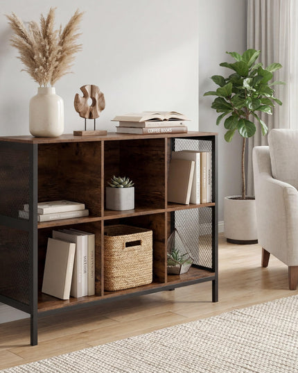 Giantex 42" Wide Bookcase with 6 Cubes