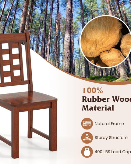 Giantex Wooden Dining Chairs Set for Kitchen