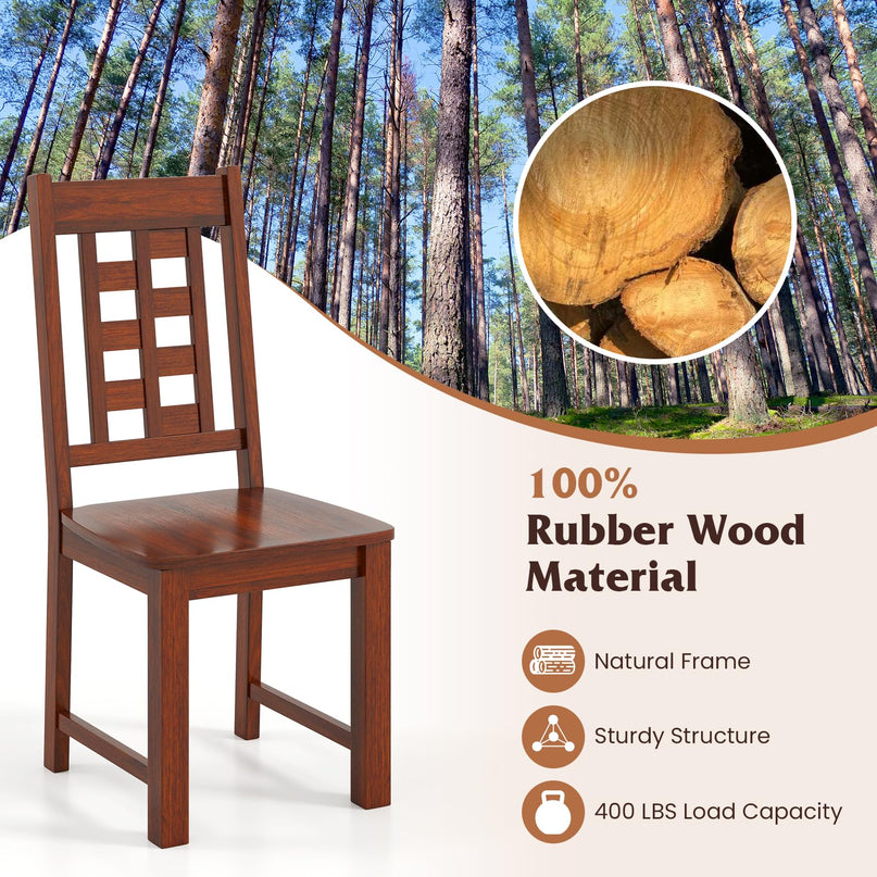 Giantex Wooden Dining Chairs Set for Kitchen