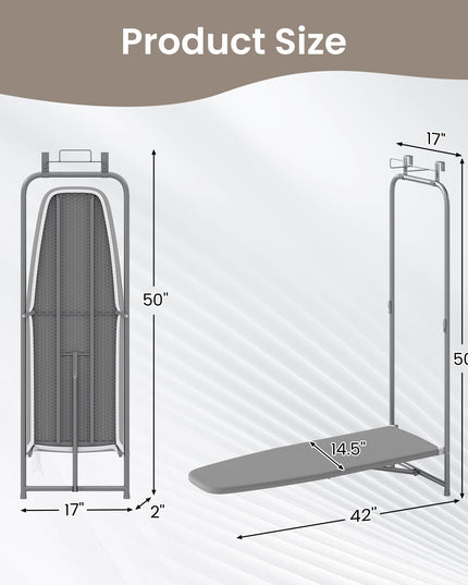 Giantex Over The Door Ironing Board with Iron Holder