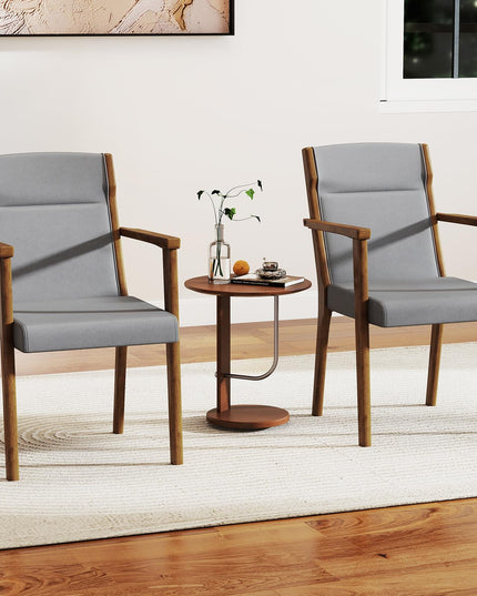 Giantex Mid Century Modern Accent Chair with High Back Headrest & Soft Cushion