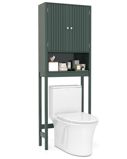 Giantex Meuble de rangement de salle de bain au-dessus des toilettes