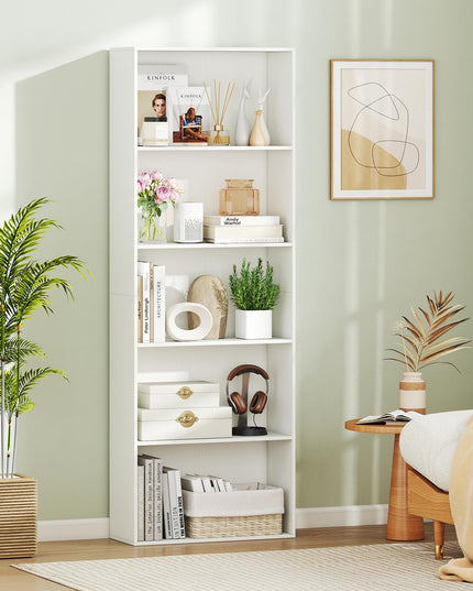 Giantex 5 Tier Bookshelf for Living Room Bedroom Home Office