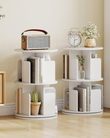 Giantex 3 Tier Rotating Bookshelf for Living Room Bedroom