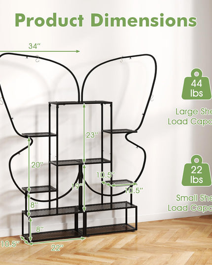 Giantex Lot de 2 supports à plantes à 6 niveaux pour l'intérieur